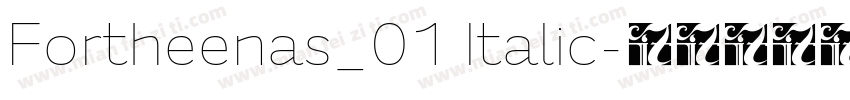 Fortheenas_01 Italic字体转换